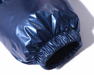 Hiver Nouveau Hommes Casual Hooded Bomber Puffer Jacket Stand Collar Zip Thick Warm Light Oversize Breathable Woven Pattern Finished - Product Image 6