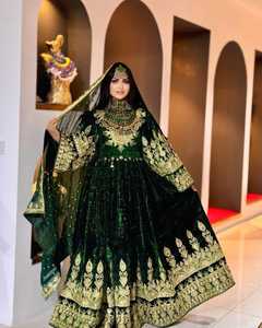 Vente en gros de robe de style afghan pour femmes à la mode robe évasée entièrement cousue pour adultes - Product Image 4