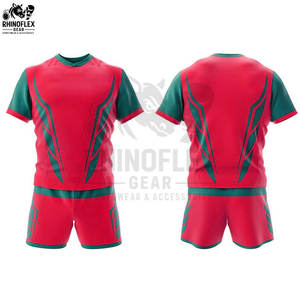 Vente flash, ensembles de maillots de rugby respirants à séchage rapide, grande taille pour hommes, personnalisables pour l'équipe, haute qualité, 100% polyester, usage adulte - Product Image 6