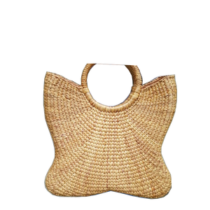 High Quality Durable Water Hyacinth Beach <b>Bags</b> Natural Handwoven <b>Straw</b> Handbags String <b>for</b> Ladies <b>for</b> <b>Summer</b> Travel Holidays - Product Image 2