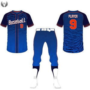 Venta al por mayor de uniformes de béisbol de calidad para hombres transpirable sólido personalizado de alta calidad para hombres baratos uniformes de béisbol - Product Image 6