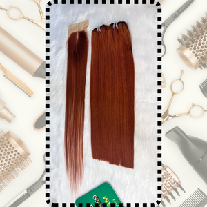 ผมมนุษย์100% ดิบแบบเวียดนามสำหรับผมขิงแบบธรรมชาติผมลอนแบบ HD มัดเป็นลอนทำจากผ้าไหมแท้สั่งได้ - Product Image 3