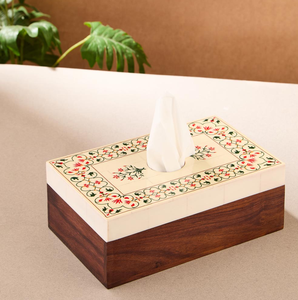 Caja de pañuelos de madera con paquete de caja de almacenamiento de regalo impreso caja de pañuelos de madera con impresión personalizada proveedor al por mayor - Product Image 1