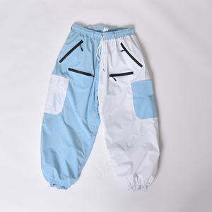 Pantalon de ski unisexe ample à jambes larges, imperméable 10 000 mm, coupe-vent, respirant, pantalon cargo pour la neige, style hipster, design imprimé - Product Image 1
