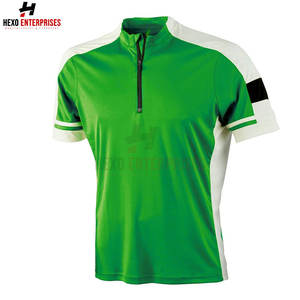 Chemise décontractée à demi fermeture éclair pour hommes de grande taille 100% coton blanc solide été nouveau design à manches courtes - Product Image 3