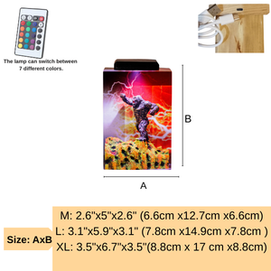 Lampe en résine époxy personnalisée, Lampe en résine époxy, Lampe en résine époxy sur mesure, Lampe en résine et bois, Veilleuse personnalisée, Cadeau fait main, Anniversaire - Product Image 4