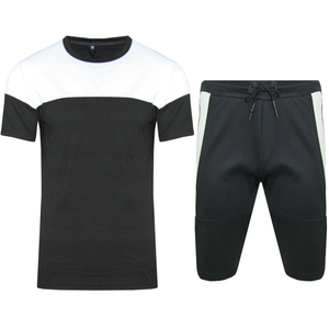 Summer New Men Casual Breathable Shorts Sets Short Sleeve T Shirt Shorts Solid Tracksuit Set Men's Brand Clothing 2 Pieces Sets - Product Image 3