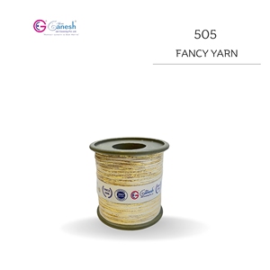 Fil fantaisie organique 505 de qualité supérieure avec une texture unique pour tricoter le crochet et le tissage - Product Image 1