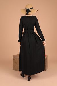 Robe maxi en tissu brodé floral pour femmes Aerobin, style doux, taille naturelle, respirante, disponible en gros, série de paquets - Product Image 3