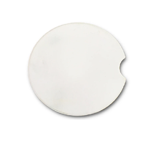 Posavasos de acero Manteles y almohadillas // Posavasos de fieltro y aluminio Forma redonda de 6cm de diámetro - Product Image 3