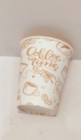 Gobelet en papier à double paroi écologique avec logo personnalisé de qualité Conteneur de boisson biodégradable de qualité supérieure Emballage à faible coût