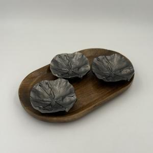 Juego de 3 Tazones de Aluminio para Frutos Secos con Diseño Único y Acabado en Níquel Negro, para Servir Frutos Secos, Aperitivos y Regalos - Product Image 6