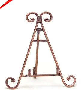 Nouvel chevalet en métal doré antique pour présentations de mariage, chevalet décoratif en métal - Product Image 4