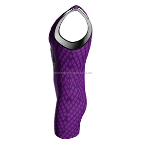 เสื้อกล้ามและกางเกงรัดรูปสแปนเด็กซ์/ โพลีเอสเตอร์กันยับน้ำหนักเบาออกแบบโลโก้ได้ตามต้องการ - Product Image 4