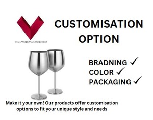 Copa de Vino de Metal en Oferta, Disfruta de la Sofisticación, Irrompible, Elegante y Perfecta para Cualquier Ocasión. Copa de Vino de Acero - Product Image 3