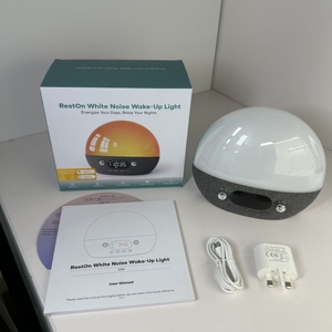 Luz de Alarma Inteligente para el Hogar con Simulación de Amanecer, Ruido Blanco, Ruido Ambiental, Lámpara de Ambiente para Yoga, Altavoz Bluetooth para Música, Luz <span class=keywords><strong>Relajante</strong></span> para Dormir - Product Image 6