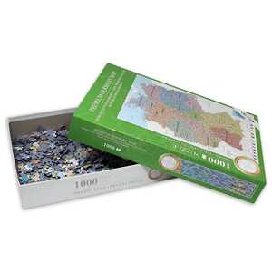 Rompecabezas Personalizado del Mapa de Alemania para Niños, 1000 Piezas, 48 x 68 cm, Juguete Educativo Mini, Material de Papel con Función Magnética, Impresión Gratuita - Product Image 1