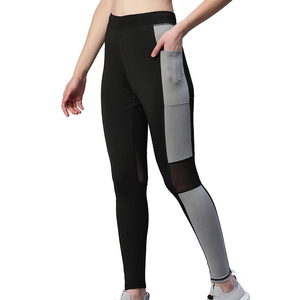 Pantalon de yoga sans couture, respirant et à séchage rapide, avec poches, leggings de gymnastique taille haute pour femmes, collants de compression, logo personnalisé OEM - Product Image 1
