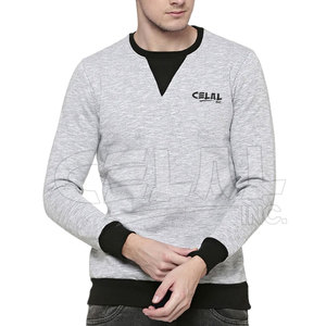 Sudadera lisa de manga larga, ropa deportiva de alta calidad, venta al por mayor, color blanco - Product Image 1