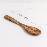 Ensemble de cuillères en bois d'olivier méditerranéen faites à la main ArtisRaw, cadeaux d'affaires, cuillères de cuisine naturelles, ustensiles de cuisine en bois de qualité supérieure