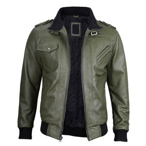 Chaqueta de Motociclista de Cuero para Hombre, Personalizable con Logotipo Bordado en la Parte Delantera, con Cremallera, Capucha Desmontable de Piel de Oveja, Impermeable y Cortavientos - Product Image 3