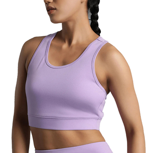 Sujetador deportivo sin costuras de alto soporte para mujer, ropa de Yoga de calidad, Top corto de un hombro, nuevo estilo, más logotipo frontal transpirable - Product Image 1