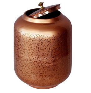 Dispensador de agua de cobre puro con acabado martillado para el hogar, Hotel y restaurante, beneficios de cobre para la salud, diseño moderno, vasos para fiestas - Product Image 5