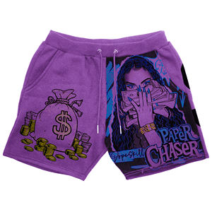 กางเกงขาสั้นสำหรับผู้ชายกางเกงขาสั้นลำลองพิมพ์ลายทันสมัยผ้าคอตตอนระบายอากาศได้ดีผ้าคอตตอน/โพลีเอสเตอร์สำหรับฤดูร้อน - Product Image 1