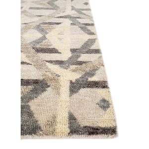 พรมขนสัตว์ถักมือ Erbe สีเทาและสีดำ ลายเรขาคณิต ทอแบบเรียบ สำหรับห้องนั่งเล่น ห้องโถง ทางเดิน รูปทรงสี่เหลี่ยมผืนผ้า พรมปอกระเจา-GS-1087 - Product Image 3