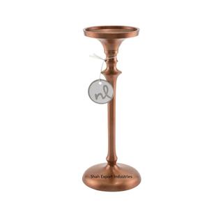 Portavelas de pilar de Metal de lujo Chapado en cobre para la decoración del hogar y la boda centro de mesa Pilar de vela alto - Product Image 2