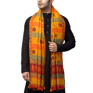 Châle 100% laine de haute qualité pour hommes personnalisé pour l'automne hiver fête porter une écharpe et un châle traditionnels de vente chaude - Product Image 6