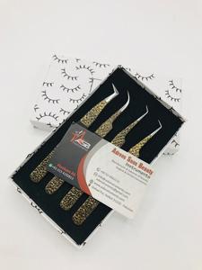 Pinzas Profesionales para Extensión de Pestañas de Acero Inoxidable Sostenible con Logotipo Personalizado, Herramienta de Belleza con Punta de Fibra Probada a Mano ASB - Product Image 5