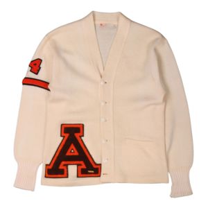 High Quality Wool Acrylic <b>Cardigan</b> Custom Patched Embroidered Greek Street Wear for College Winter <b>Front</b> Appliques Unisex - Product Image 1