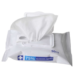 Uniquality Lingettes alcoolisées à 75 %, 50 pièces, fournitures de nettoyage antibactériennes médicales pour adultes - Product Image 5