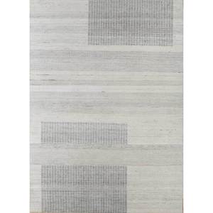 Tapis en laine afghane noué à la main Blythe Ivory, style bohème, motif abstrait rectangulaire pour la maison, le salon ou le couloir - LSEA-1197 - Product Image 1