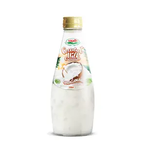 Coconut Milk With Nata de Coco Wholesale Price 280ML Coconut Milk Original Coconut Milk in Bulk Private Label Bulk Beverage Manu