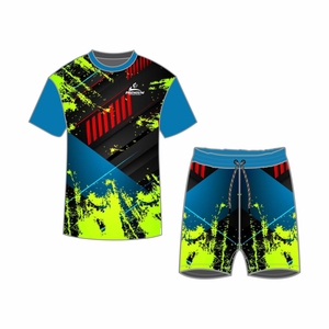 Tenues Deux Pièces Décontractées, Survêtements de Sport à Manches Courtes, Ensembles de Sport pour Hommes, Convient pour la Course à Pied, Vêtements de Sport pour Hommes - Product Image 1