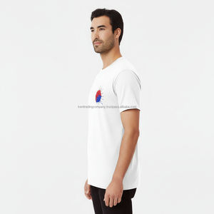 เสื้อยืดคอตตอน 100% พิมพ์โลโก้ได้ตามต้องการ เสื้อยืดเปล่าคุณภาพสูง 180gsm ผู้ผลิตเสื้อยืดคอตตอน ยูนิเซ็กส์ แขนสั้น สวมใส่สบาย - Product Image 3