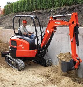 Mini-excavatrice sur chenilles compacte Kubota, machine de terrassement Kubota KX030-4, excavatrice hydraulique Kubota à vendre - Product Image 5