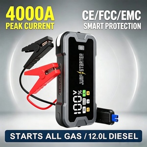 Avviatore di Emergenza Portatile OEM 4000A 12V, Caricabatterie e <span class=keywords><strong>Power</strong></span> <span class=keywords><strong>Bank</strong></span> per Auto - Product Image 1