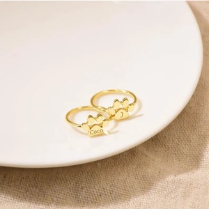 แหวนเงินแท้925ลายพิมพ์อุ้งเท้าส่วนบุคคลเครื่องประดับที่ระลึกสำหรับเจ้าของสัตว์เลี้ยงของขวัญสำหรับคนรักสุนัขที่แกะสลักตามต้องการสำหรับผู้หญิง - Product Image 2