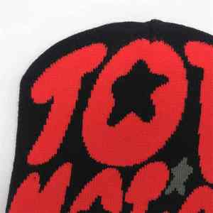 หมวกบีนนี่ถักแบบพิมพ์ลายพัฟสำหรับทุกเพศหมวกถักนิตติ้งปรับแต่งได้ - Product Image 4