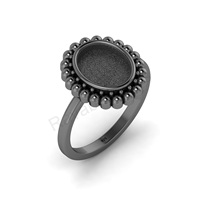 Gute Qualität Silbers chmuck Oval 8x10mm 925 Stempel Custom Blank Ring Einstellung Harz Asche Made in India Damen schmuck Herstellung