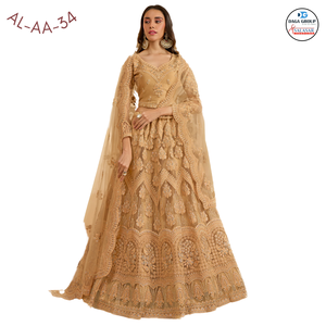 Superbe indien traditionnel Lehenga Choli belle broderie de cordon Dupatta maçonnerie lourde pour les saisons de mariage - Product Image 3
