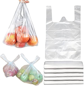 Gran oferta, camisetas de plástico reciclables de PE personalizadas, bolsas de compras con impresión de huecograbado para embalaje de supermercado - Product Image 6