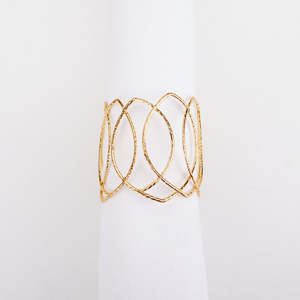 Anneaux de serviette en métal de luxe pour une expérience culinaire élégante lors de mariages, décoration écologique pour la maison et les restaurants - Product Image 6