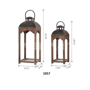 Custom Wholesale Matte Candle <b>Black</b> Antique Metal <b>Lantern</b> Manufacturer - Product Image 2