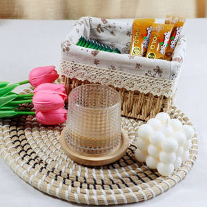 Rattan <b>Baskets</b> for Storing Items Cosmetics and Snacks for the Table Decoration for Product Photography Lined - Product Image 5