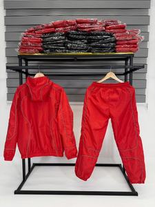 Ensemble de survêtement de sport pour homme personnalisé, coupe-vent, tenue de course, tenue d'entraînement en plein air, survêtements, OEM disponible - Product Image 4