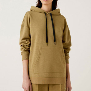 Sweat-shirt personnalisé pour femme, en coton molletonné, surdimensionné, pour impression en gros - Product Image 2